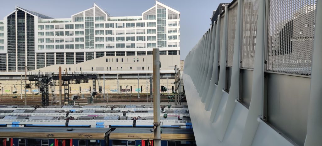 Zuglinie LaDefense-Pont Cardinet-Saint Lazare, ècoquartier Clichy-Batignolles, Stadtentwicklung, ökologische Stadtviertel, Vorzeigemodel Frankreich Urbanismus Paris Frankreich 17tes Bezirk